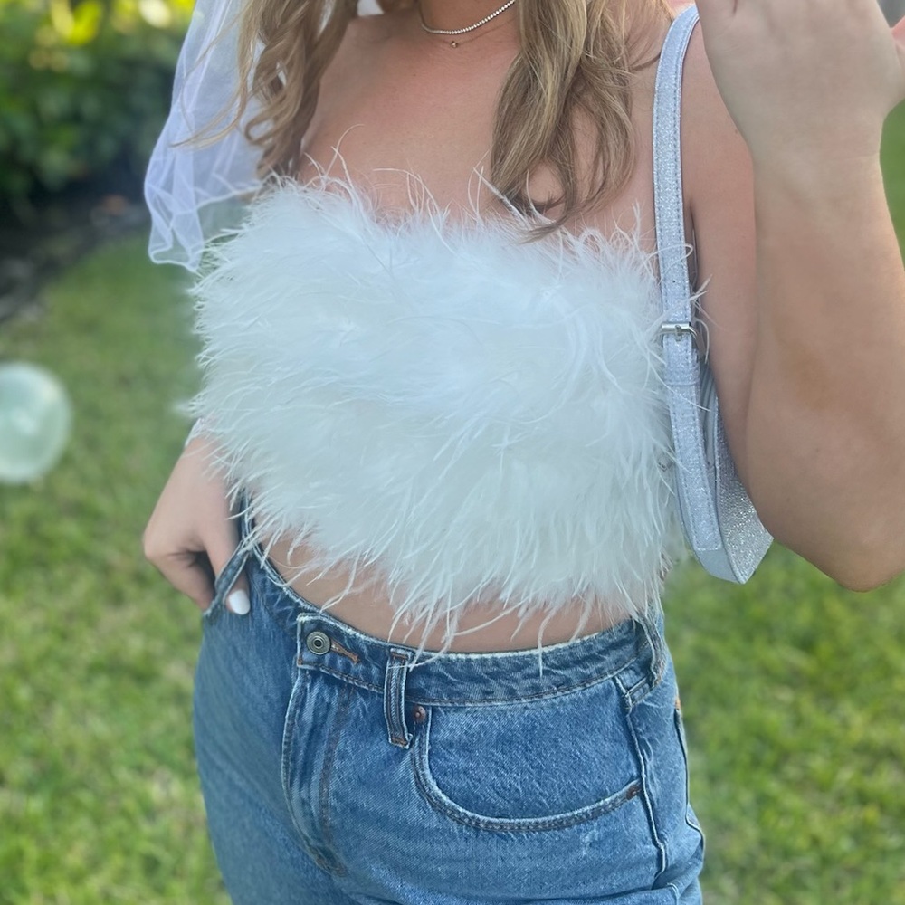 12th Tribe Feather Tube Top